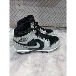 Jordan 1 Mid TD Men’s 10.5 Football Cleats Shadow 2.0 Black Grey FJ6805-002